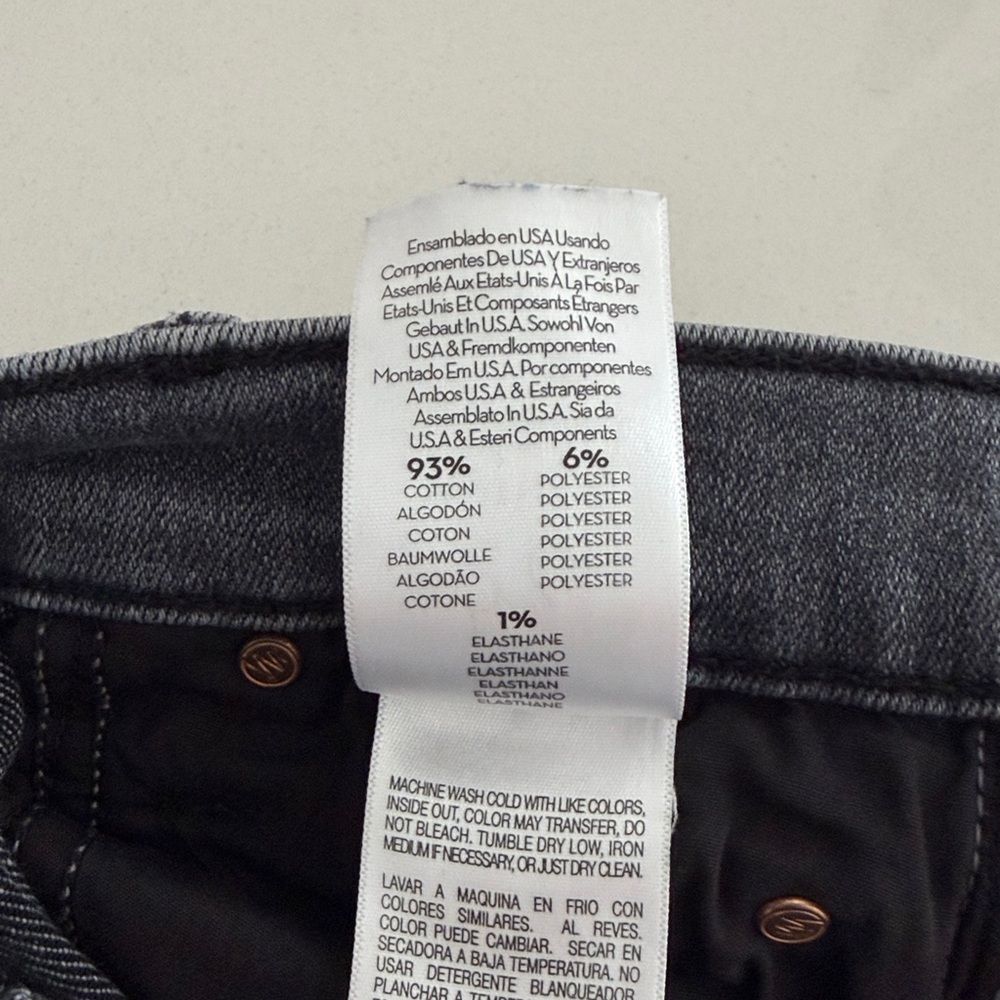 Mother The Pixie Dazzler Dark Gray Ankle Frey Jeans - Picture 10 of 11